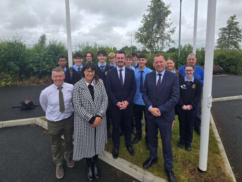 MEP helps two Kildare schools fly the flag for Europe