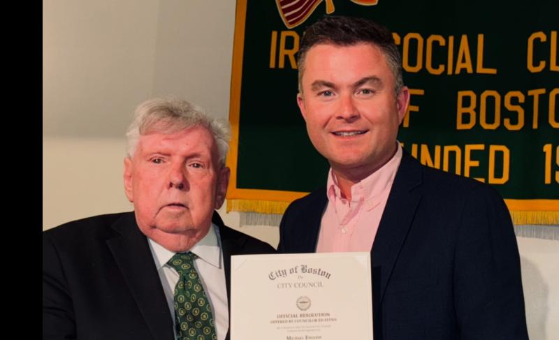 Kildare singer honoured in Boston after triumphant US tour