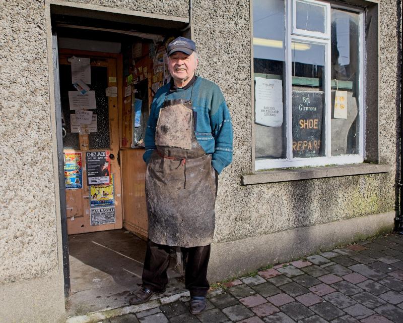 Well known Kildare shoemaker/cobbler Bill Glennon is remembered