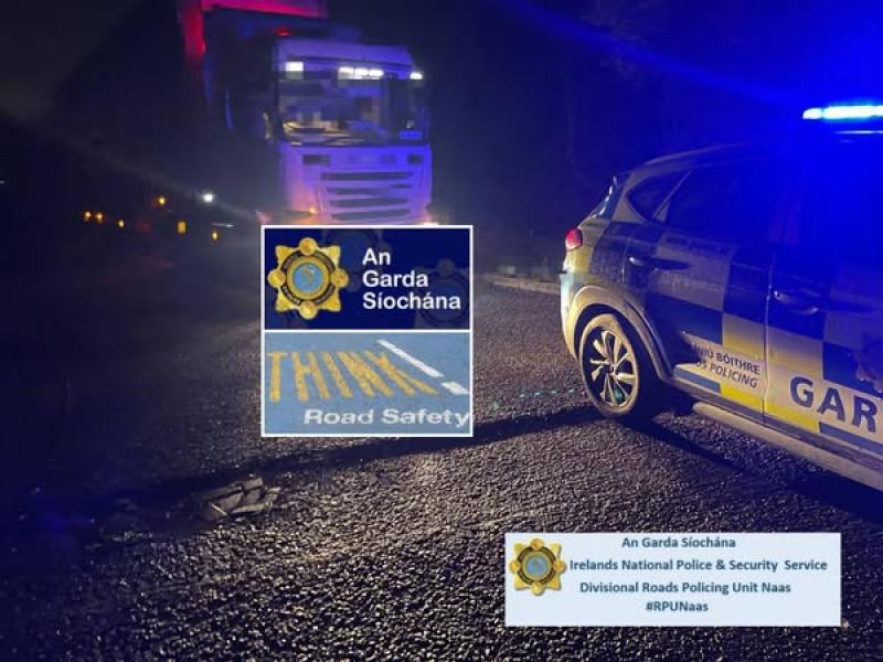 Naas Roads Policing prevent disaster on Kildare road