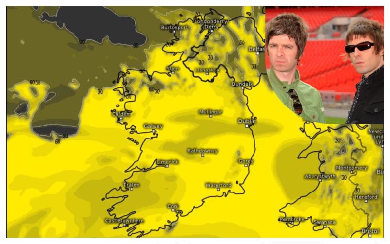 Met Éireann reveal glorious weather forecast ahead of Oasis at Croke Park
