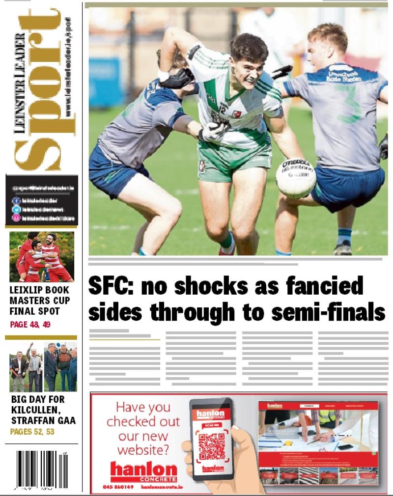In this week's Leinster Leader Sport
