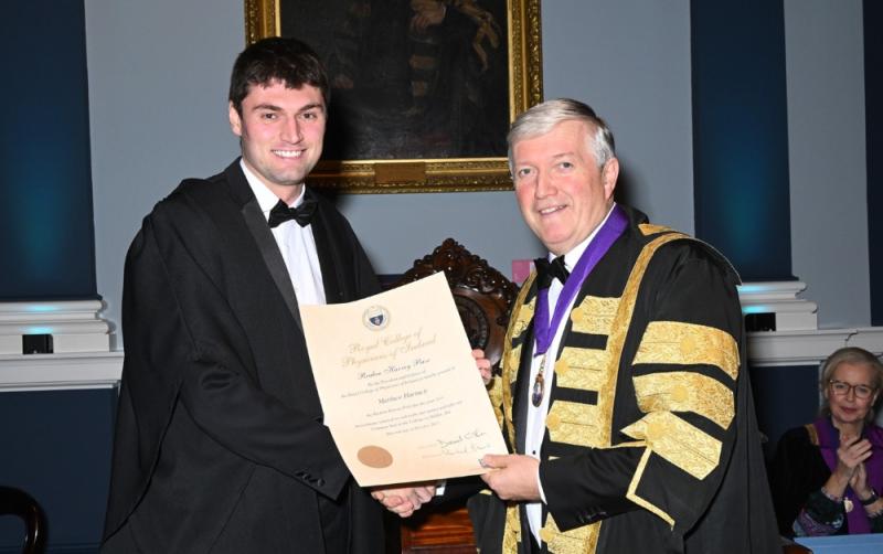 Kildare medicine graduate honoured with RCSI top prize
