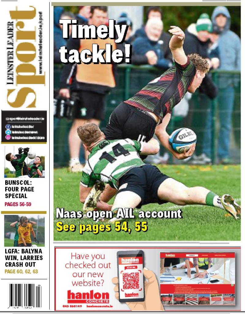In this week's Leinster Leader Sport