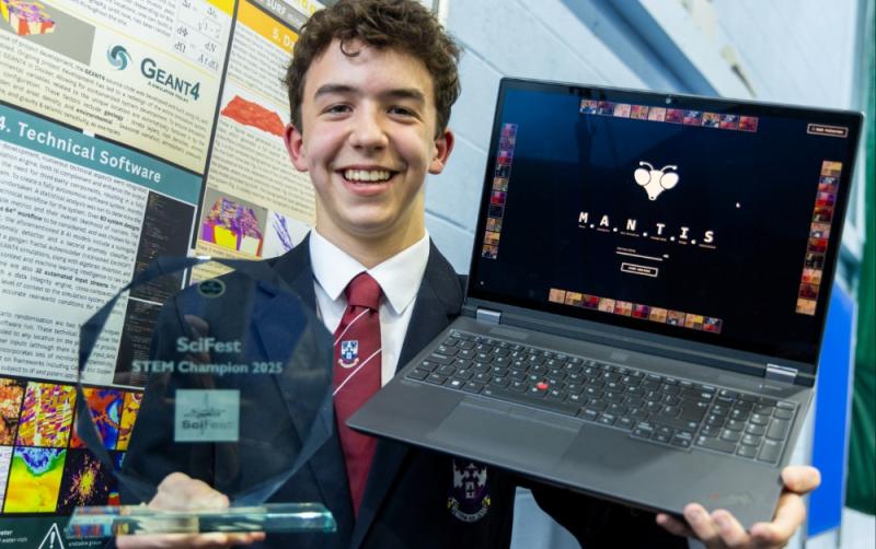 Kildare student Zack O’Leary wins SciFest National Final 2025