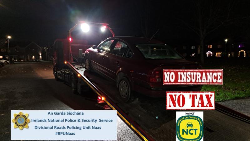 Motorist in this Kildare town stopped for a litany of driving offences