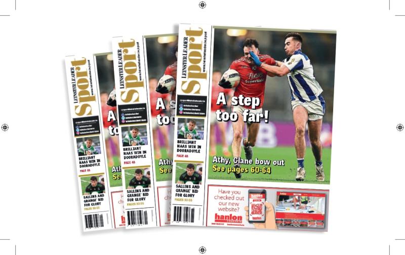 In this week's Leinster Leader Sport