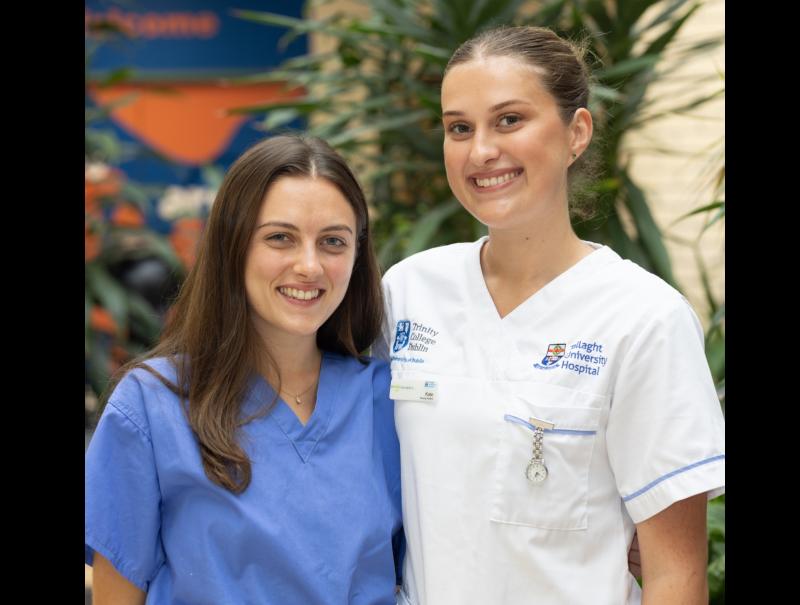 Sister duo from Kildare reach new career milestones at Tallaght University Hospital