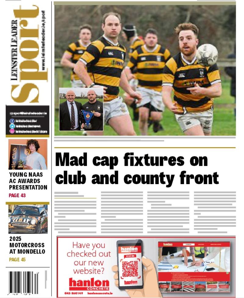 In this week's Leinster Leader Sport