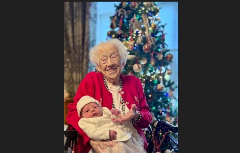 Kildare woman (96) meets great, great grandchild