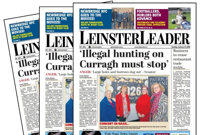 DON'T MISS: Latest Leinster Leader is out today across Kildare! 