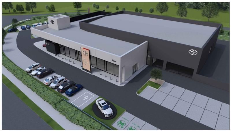 Plans have been submitted for a major &euro;5.8 million motor showroom and vehicle service complex at a site adjacent to the Bundle of Sticks Roundabout in Newhall, Naas.