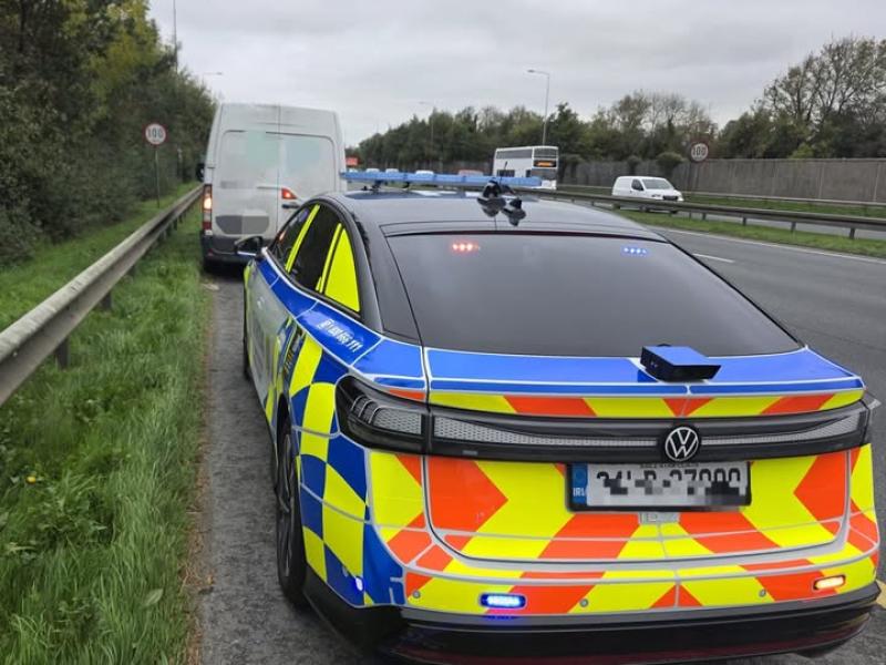 Kildare gardai undertaken on N7's hard shoulder yesterday