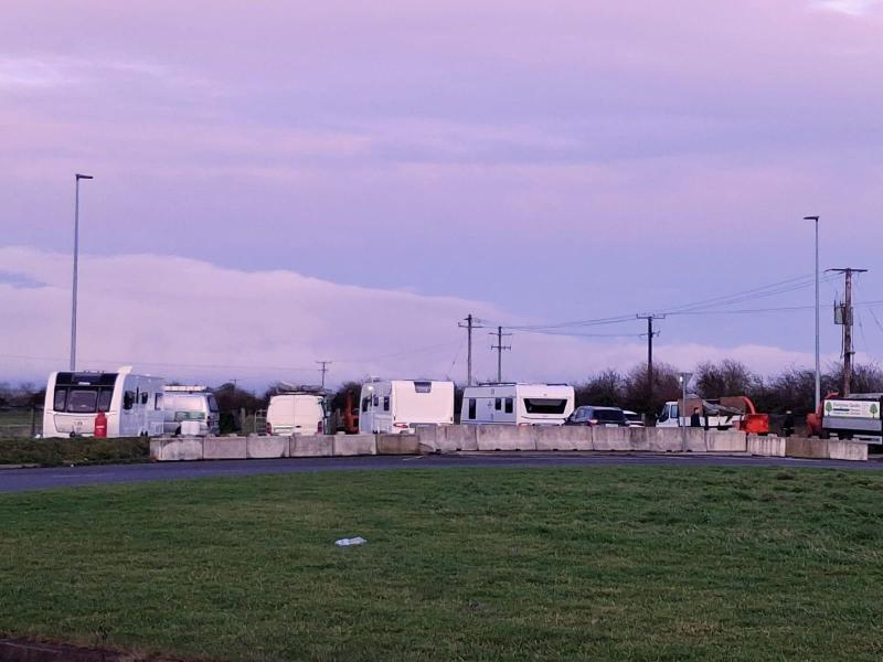 Illegal encampment near well-known business site in Kildare sparks outcry