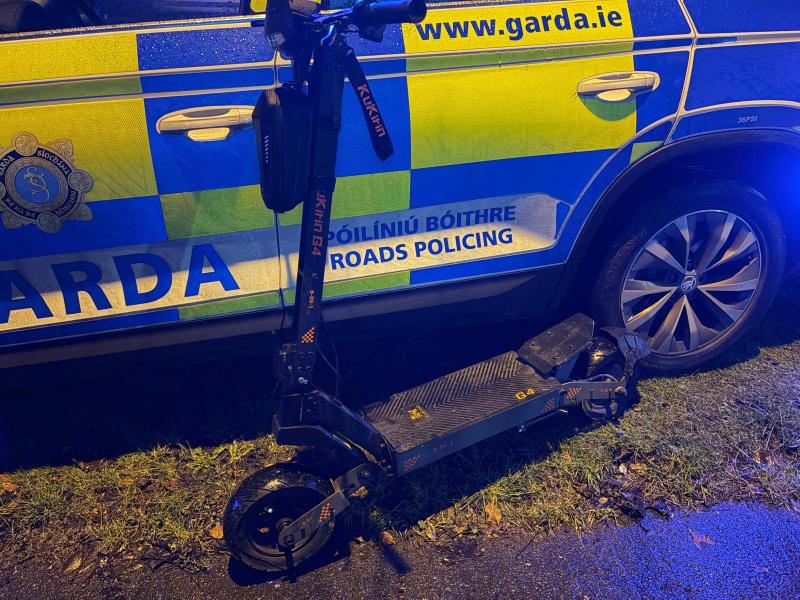 Kildare gardai issue warning over illegal e-scooters