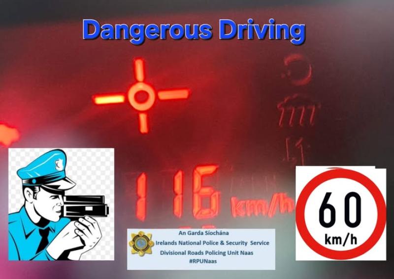 Kildare driver travelling at 116km/h in 60km/h zone charged with dangerous driving