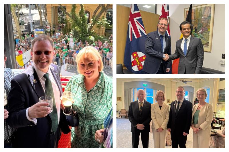 GALLERY: Kildare Minister celebrates St Patrick's Day 2026 in Australia
