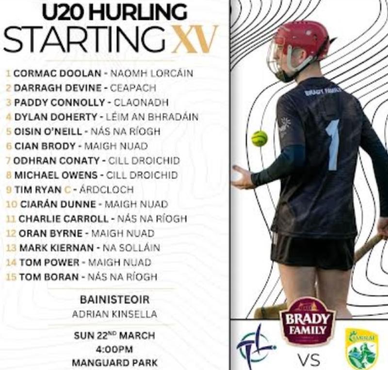 Kildare name U20 hurling side