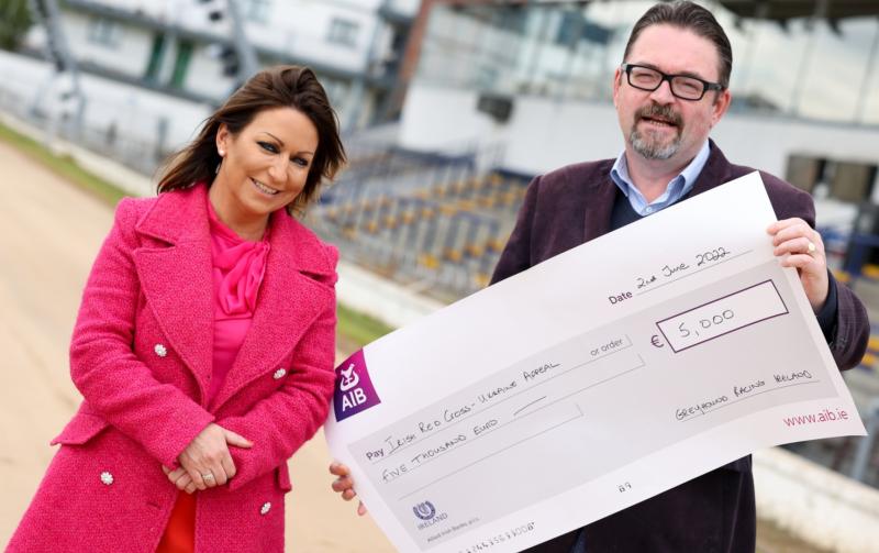 LATEST: Newbridge Greyhound Stadium raises thousands for the Irish Red Cross' Ukraine Appeal