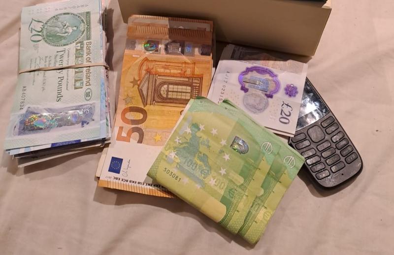 &euro;7,500 in euro and sterling among items seized by Criminal Assets Bureau 