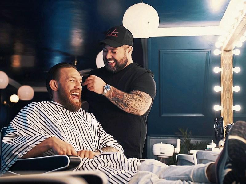 Conor McGregor comes to Naas......for a haircut