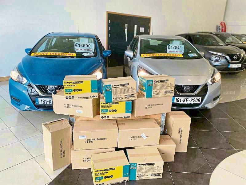 Naas motor dealership sponsors protective equipment for medics