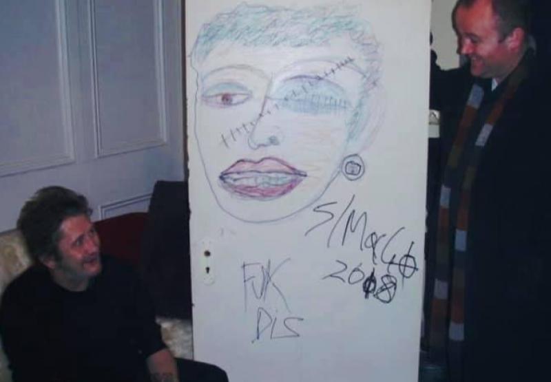 How a Kildare man came to own Shane MacGowan's living room door artwork