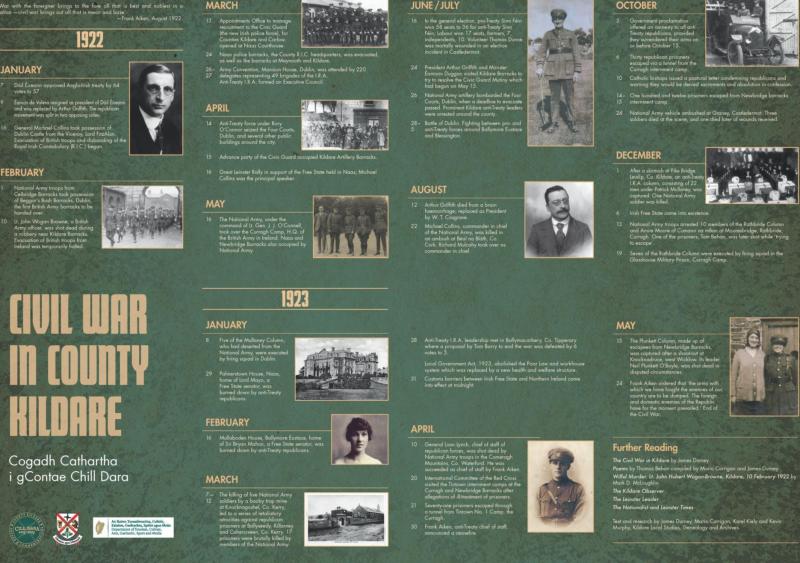 Kildare County Council unveils Irish Civil War timeline poster