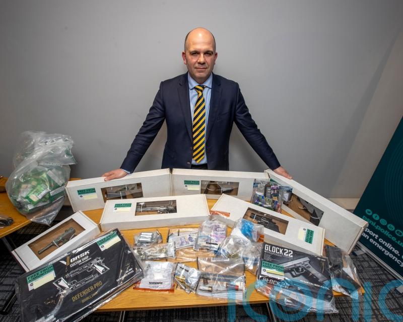 Guns and swords seized in operation targeting NI organised crime gang