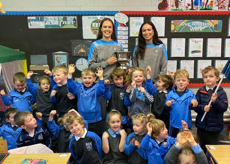 KILDARE: LGFA champs visit Rathmore National School in Eadestown 