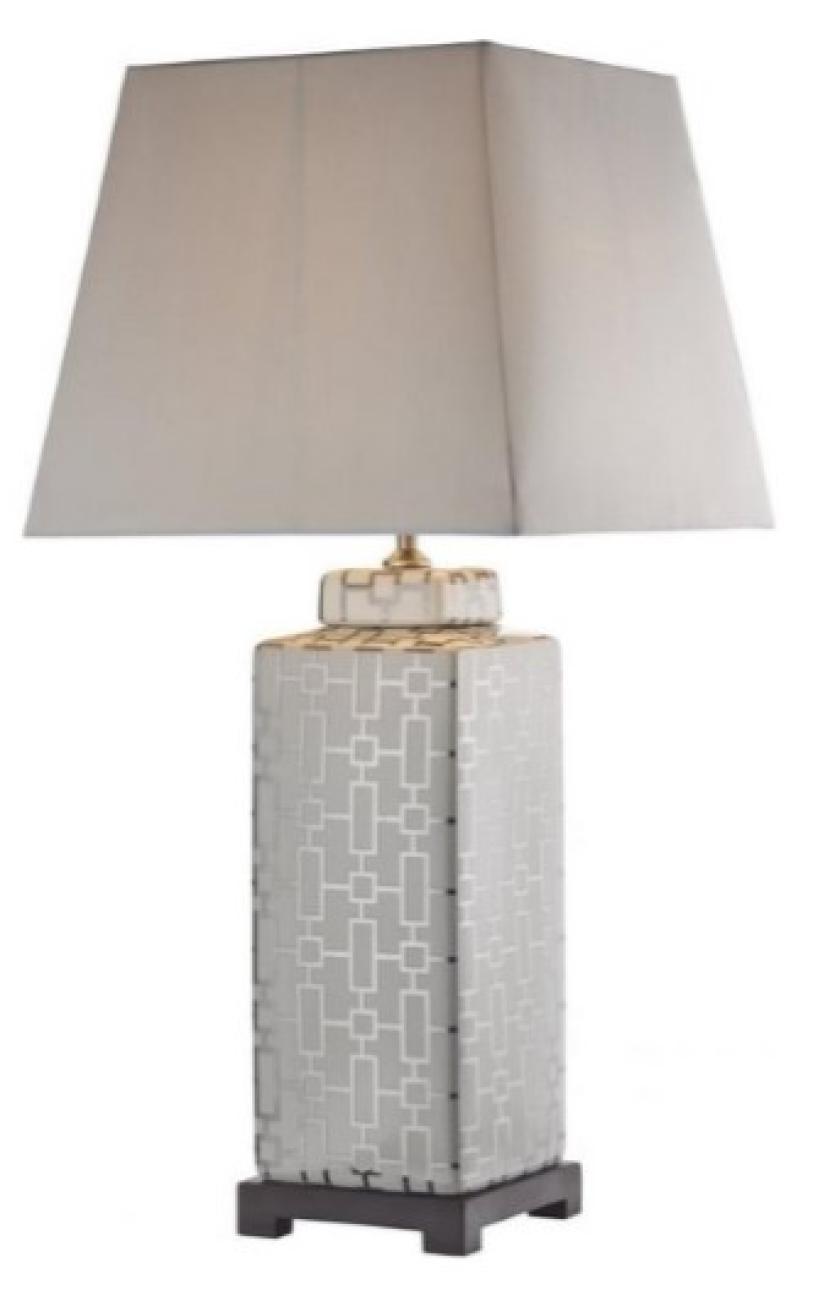 Evelyn table lamp with faux silk shade €239 from Aspire Design