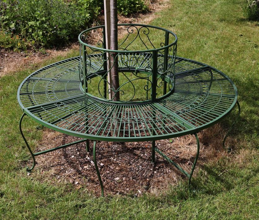 LOT 120 PAINTED METAL TREE BENCH €400-600