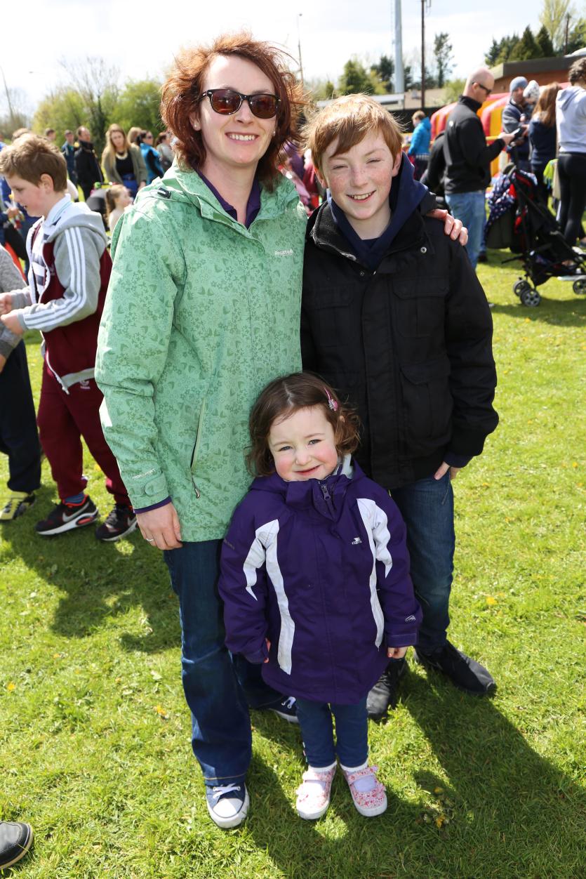 Elaine, Jake and Eimear Whelan