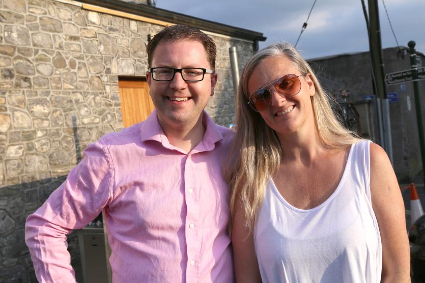 Cllr James Lawless and Festival Organiser Siobhan Fidgeon