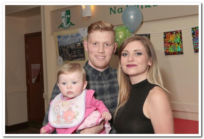 Aaron Behan and Rachel Ebbs with baby Roslyn.
