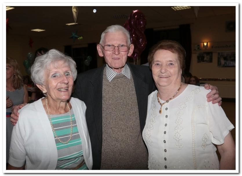 Surprise guest Monica Finn with Jack and Kathleen Scanlan.