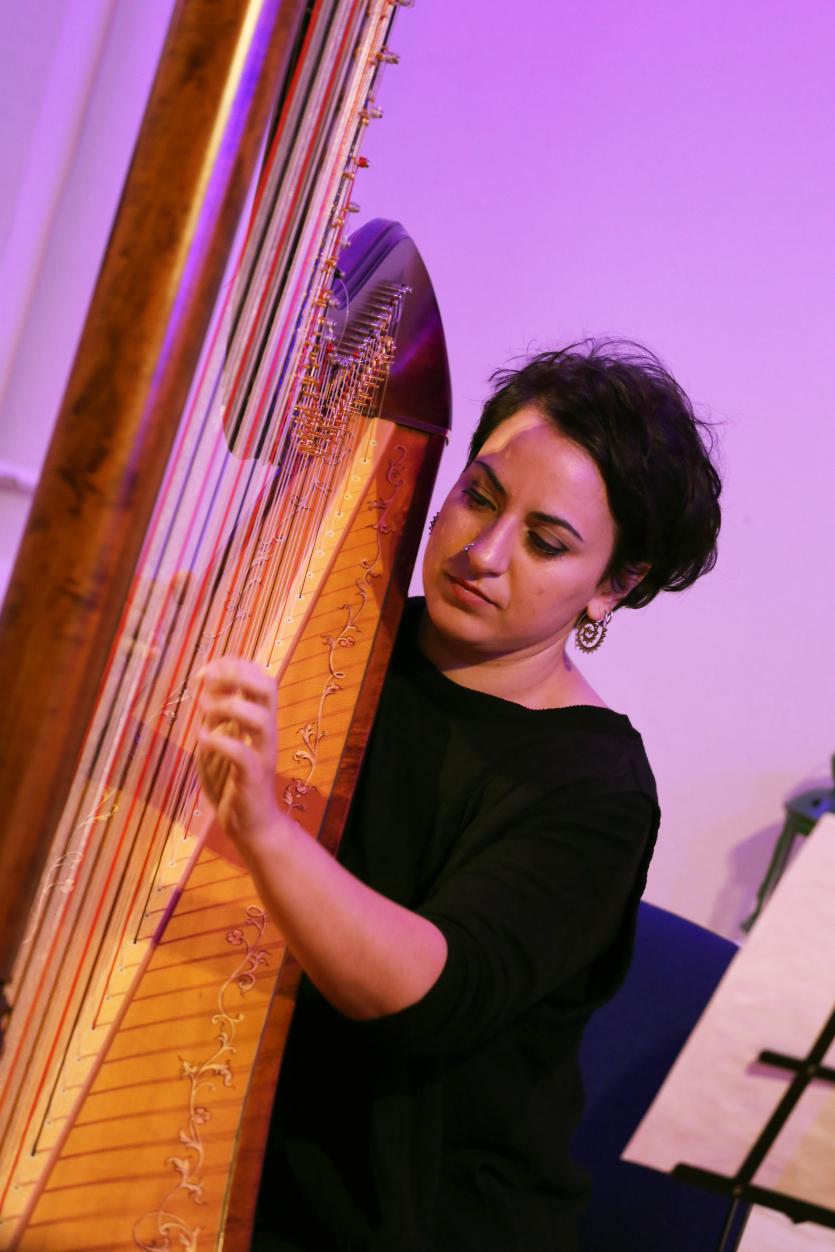 Harpist Gloria Birardi