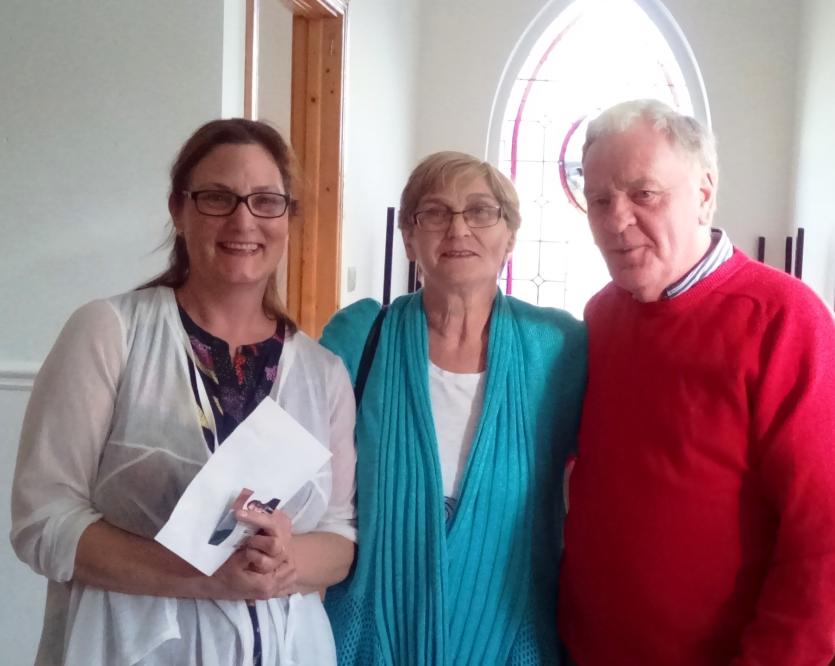 Catherine Darby, Margaret McDonald (CDA) and John Darby at a meeting in Ballymore Eustace to discuss the draft county development plan