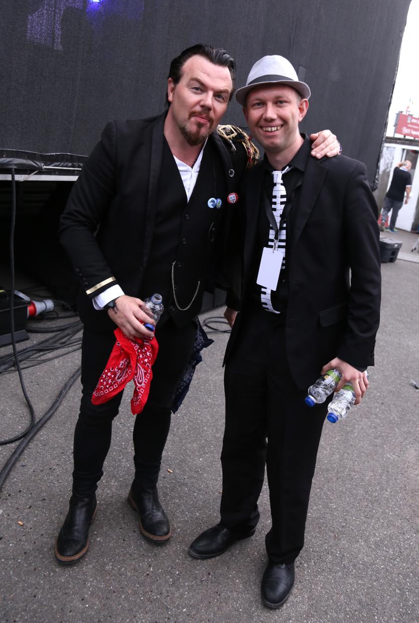 Singer Jack L with his Pianist Michael Fay