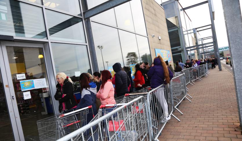 Long Queues at Smyths Toy Store, Naas
