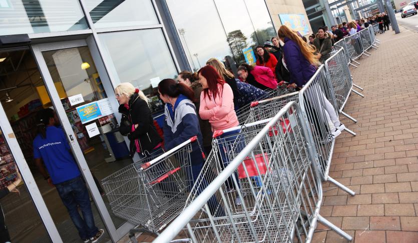 Long Queues at Smyths Toy Store, Naas