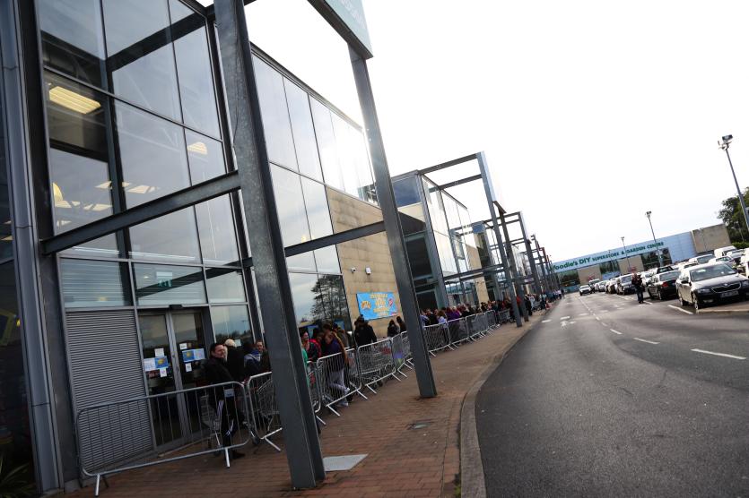 Long Queues at Smyths Toy Store, Naas