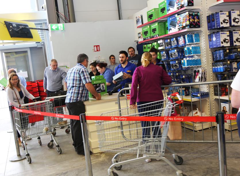 Fire sale at Smyths Toy store, NAAS