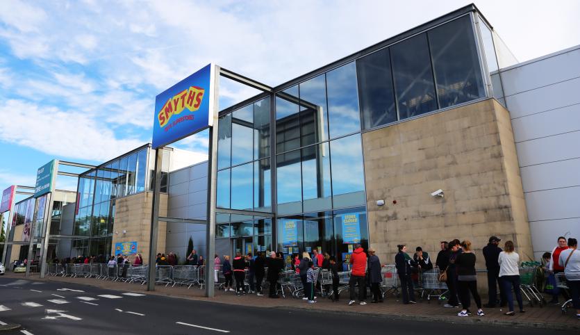 Long Queues at Smyths Toy Store, Naas