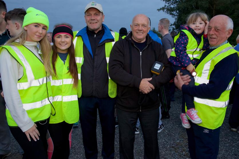 Niamh Winder, Sara, and Declan Byrne, Jimmy, and young Ashleigh Pearse, and Mick Douglas