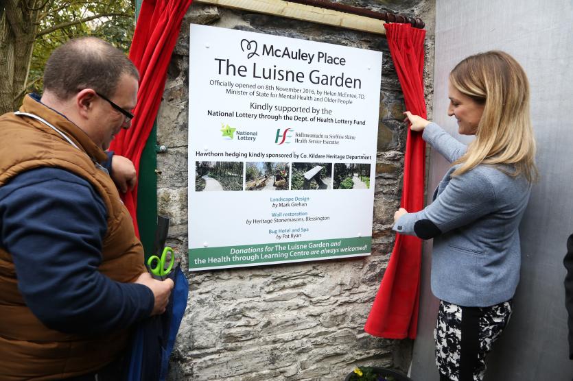 Minister Helen McEntee offically opens the Luisine Gardens at McAuley Place