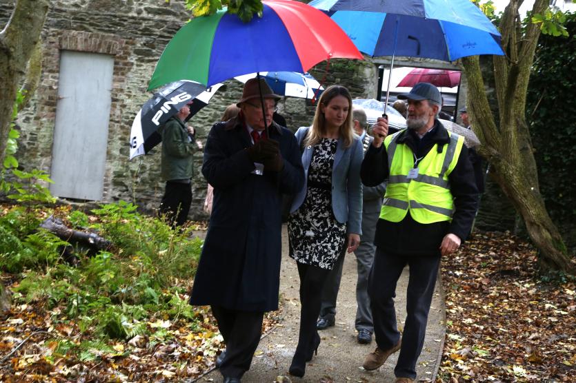 Minister Helen McEntee is shown around the Luisne Gardens