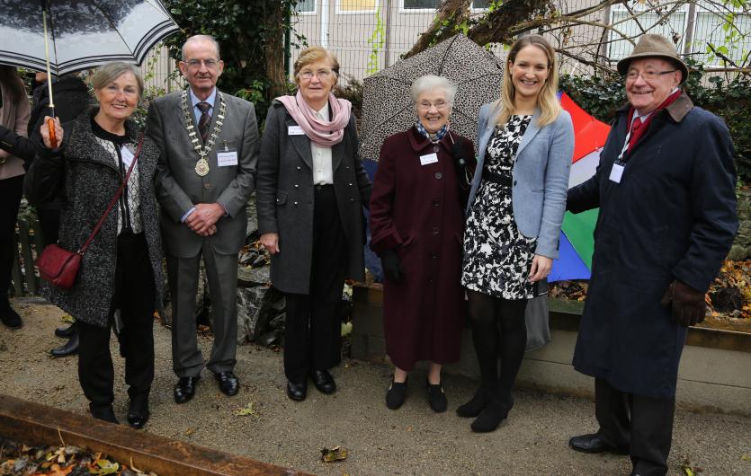 Minister Helen McEntee is shown around the Lusine Gardens at McAuley Place