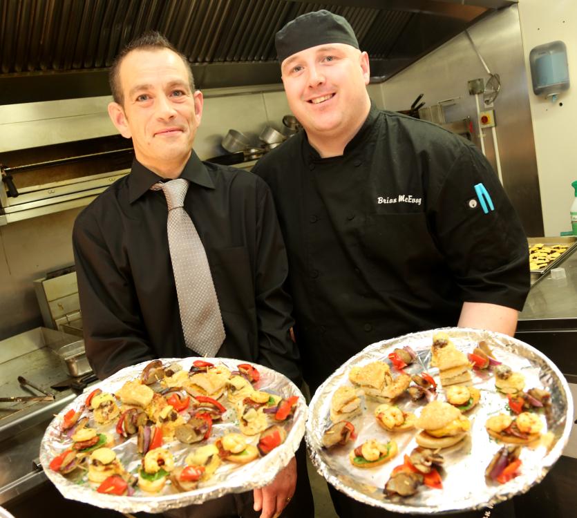 John Mulcahy and Brian McEvoy (Head Chef)