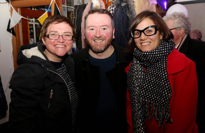 Brigid and Brendan Farrell with Elena Samos
